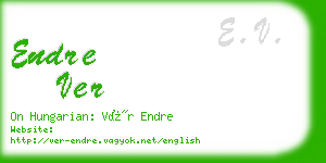 endre ver business card